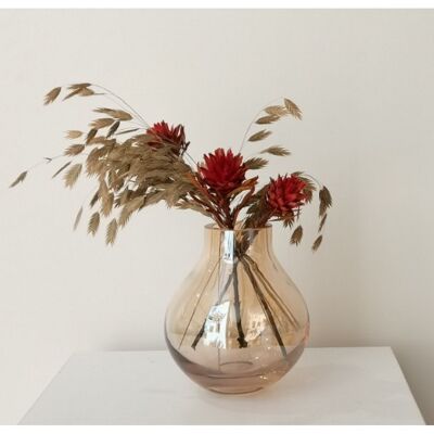 extra thick glass vase, electroplated, large bulb: ENV26GO