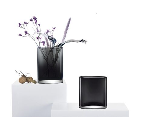 modern design glass flower vase asymmetric squircle , BADEN 30 GR