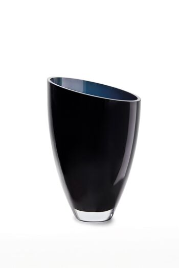 vase en verre moderne de luxe élégant bleu foncé, BULED30IB 3