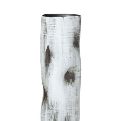 tall cylindric vase, organical shape, distressed DRAMA 09SD