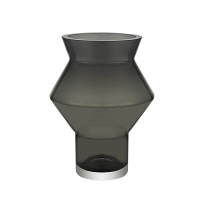 trendy luxury design vase, dark gray glass: CUZCO 28gr