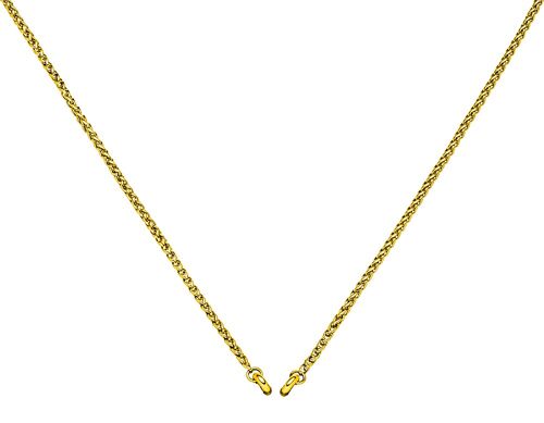 Glamour - Zopfkette 45cm Edelstahl - gold
