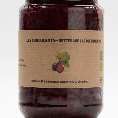 Lactofermented organic beetroot - 670g/ Fermented organic beet root