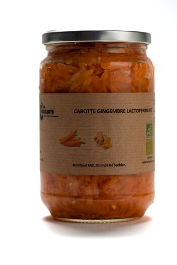 Carotte gingembre bio lactofermentée - 670g