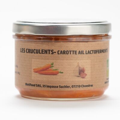 Organic lactofermented garlic carrot - 200g