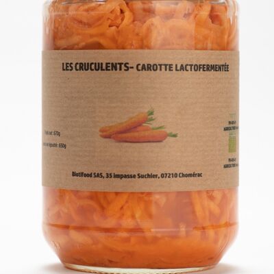 Lactofermented organic carrot - 670g