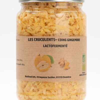 Mela cotogna allo zenzero lattofermentata - 670g