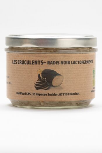 Lactofermented black radish - 200g