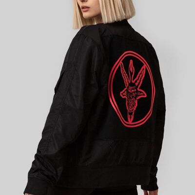Baphomet (Red) MA1 Patch Jacket