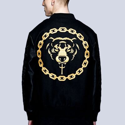 Death Adder Chain Varsity Jacket (Gold)