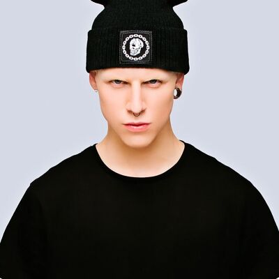 Mishka Chain Beanie - Small Patch