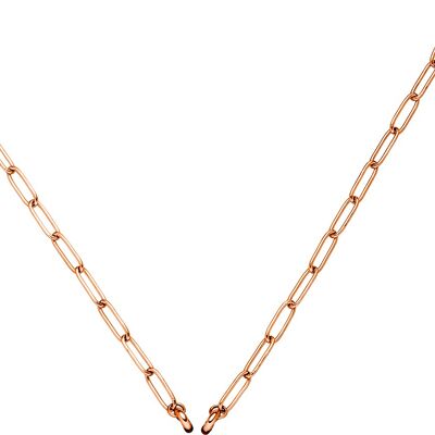 Glamour - chaîne d'ancre - maillon long 45cm inox - rosé