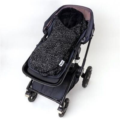 6-12 months Jet Black Cocoon Baby Blanket - Without gift wrap