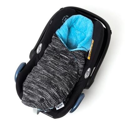 0-6 months Ocean Blue Cocoon Baby Blanket - Without gift wrap