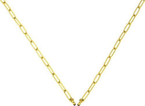 Glamour - Ankerkette-langgliedrig 45cm Edelstahl - gold
