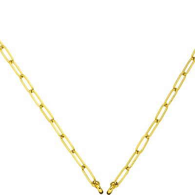 Glamour - cadena ancla - eslabón largo 45cm acero inoxidable - dorado