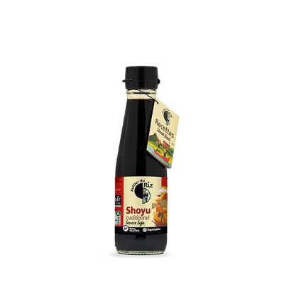 Salsa di soia shoyu biologica del commercio equo e solidale 200 ml