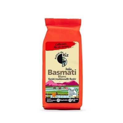 Organic fair trade white Basmati rice 500 g