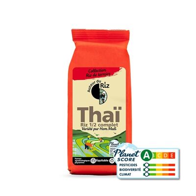 Riso tailandese semi-grano biologico del commercio equo e solidale 500 g