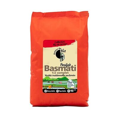 Organic Basmati fair trade semi-complete rice 2 kg