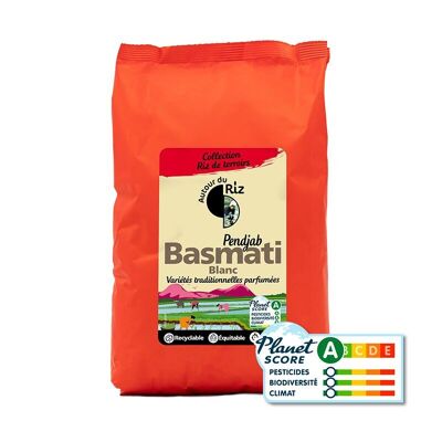 Organic fair trade white Basmati rice 2 kg