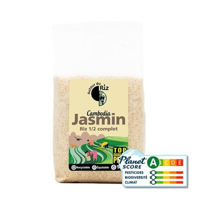 Riz Bio Jasmin demi-complet équitable 2 kg