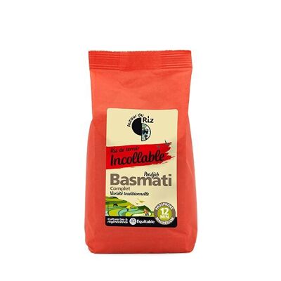 Arroz Basmati ecológico integral sancochado de comercio justo 500 g