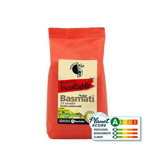 Riz Bio Basmati demi-complet étuvé équitable 500 g