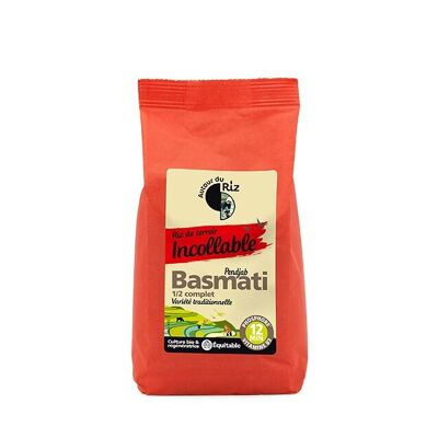 Arroz basmati ecológico semicompleto sancochado de comercio justo 500 g