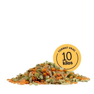 Organic Veggie Mix n°2 (whole grain Thai rice, coral lentils, split pea bulgur, whole red rice) 10 kg