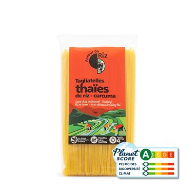 Tagliatelles thaïes Bio de riz au curcuma 400 g