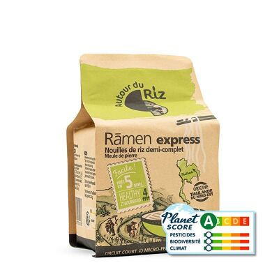 Organic Rãmen of semi-complete rice 280 g