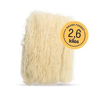 Vermicelles thaïs Bio de riz blanc Bio VRAC 2,6 kg