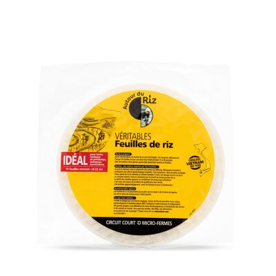 Organic white rice paper Ø 22 cm 150 g