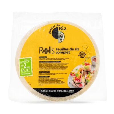 Wholegrain organic rice paper Ø 28cm 150 g