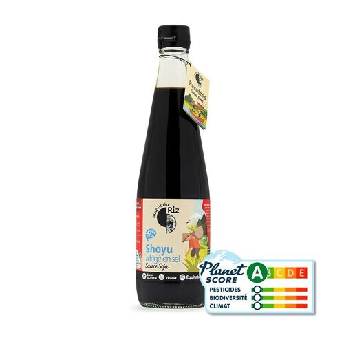 Shoyu Bio allégé en sel sauce soja équitable 600 ml