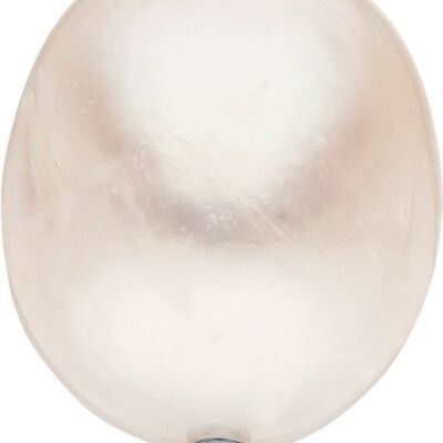 Pendente glamour con perla barocca D~10,3mm, occhiello in acciaio inossidabile