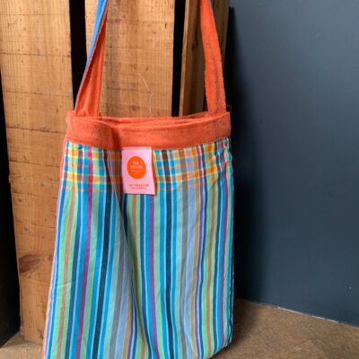 MagicBeachBag bright stripes