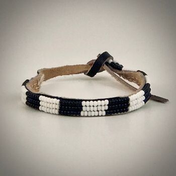 Bracelet blanc/noir