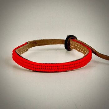 Bracelet unicolore rouge