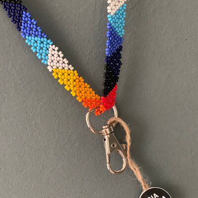 Lanyard made of beads - multicolor