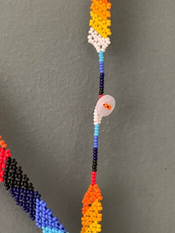 Tour de cou en perles - multicolore 3