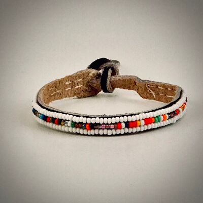 Bracelet white with mixed colors