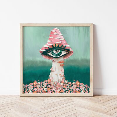 CUADRADO ESTAMPADO GICLÉE | SEÑORITA FUNGEYE