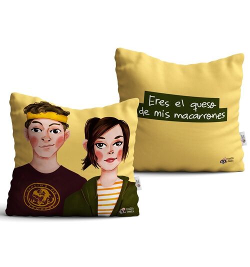 Funda Cojín Macarrones con queso (Cushion)