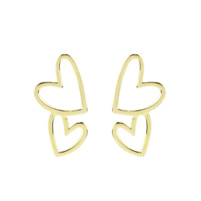 Gold-plated silver True Love earrings (Earring)
