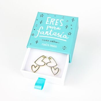 Boucles d'oreilles True Love en argent plaqué or (Boucles d'oreilles) 3