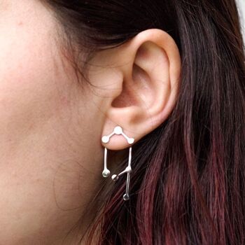 Boucles d'oreilles double Constellation en argent (Boucles d'oreilles) 2