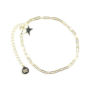 Bracelet Rockstar en argent avec placage à l'or (Bracelet en argent) 1