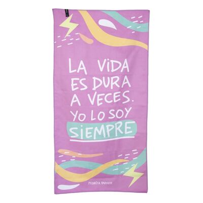 Mauve microfiber towel Vida Dura (Towel)